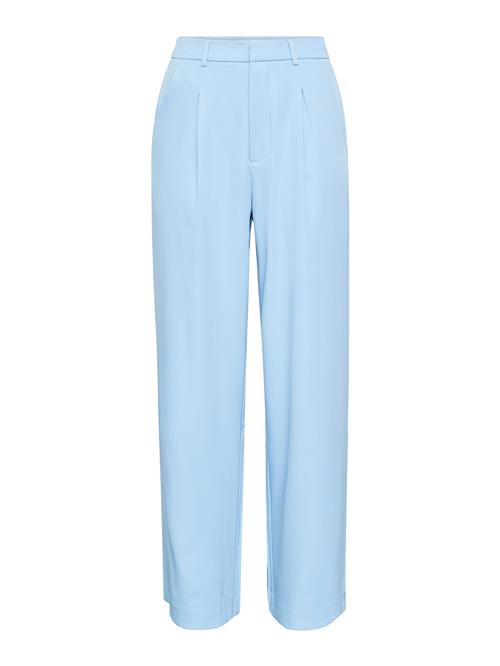 SISTERS POINT Bukser med lægfolder 'GREAT-PA'  lyseblå