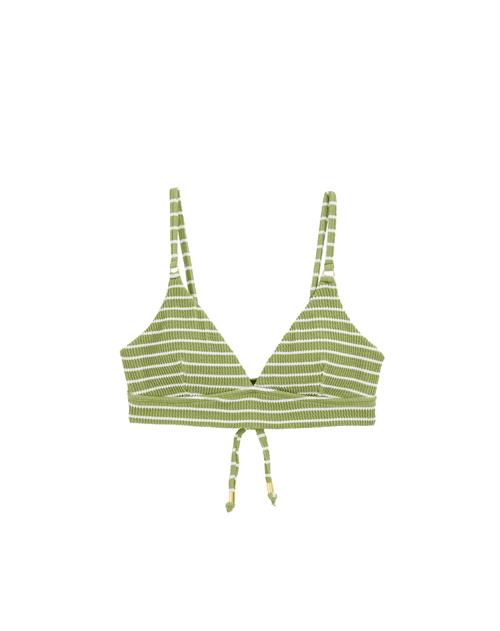 WE Fashion Bikinioverdel  lime / hvid