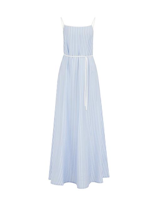 WE Fashion Sommerkjole  lyseblå / hvid