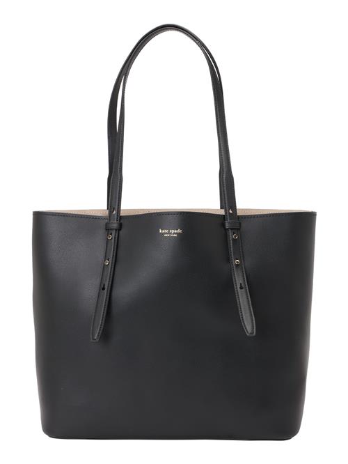 Kate Spade Shopper 'Do It All Fine Grain Leather Large Tote'  guld / sort