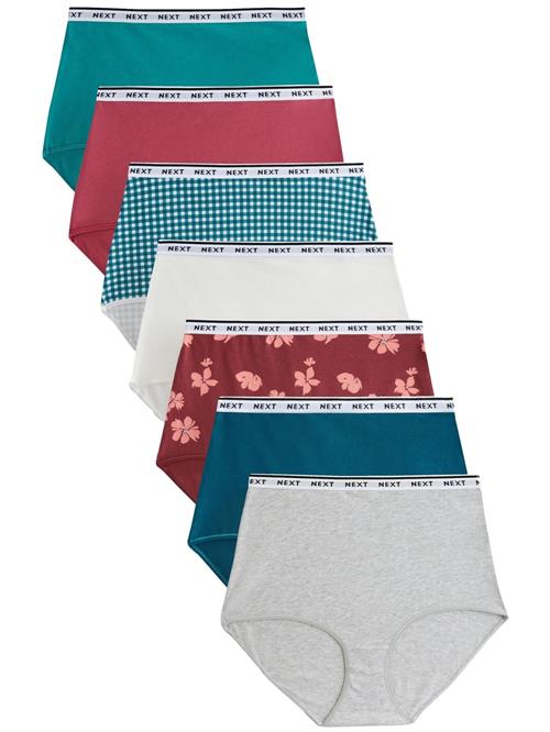 Next Panty  grå-meleret / smaragd / burgunder / hvid