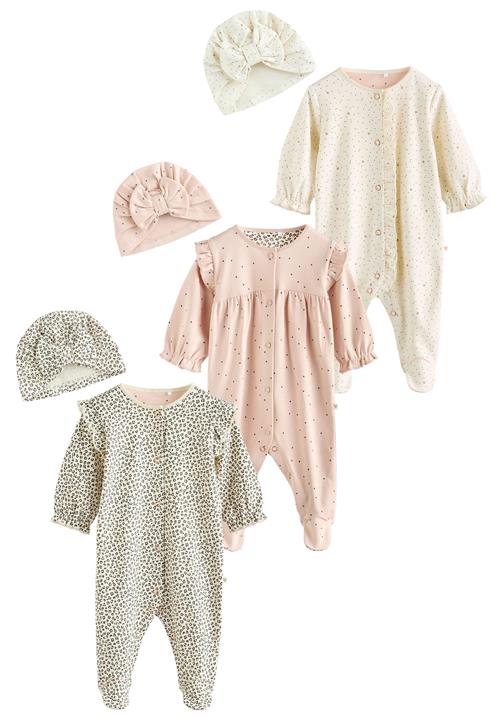 Next Sæt  ecru / lysebeige / rosé / sort