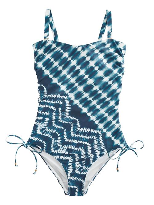 Next Badedragt  navy / cyanblå / hvid