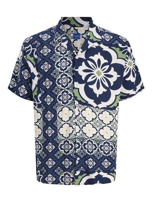 JACK & JONES Skjorte  navy / hvid