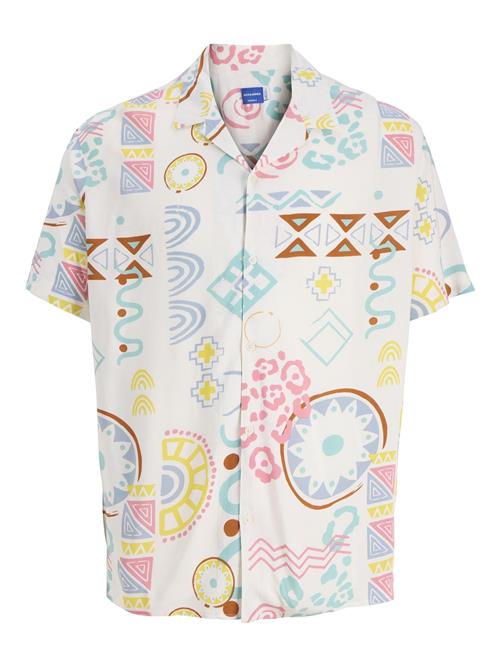 JACK & JONES Skjorte  brun / gul / pink / hvid