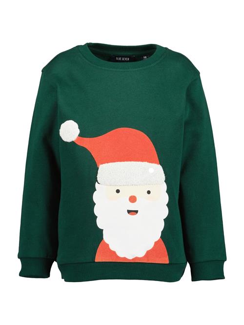 BLUE SEVEN Sweatshirt  mørkegrøn / rød / sort / hvid