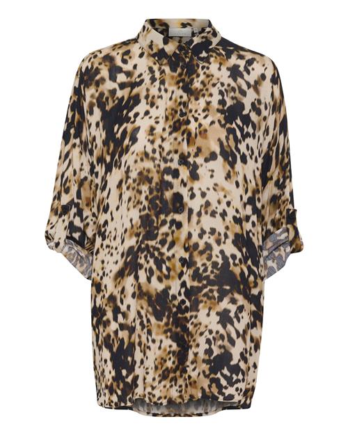 Kaffe Bluse 'Thora'  beige / brun / sort