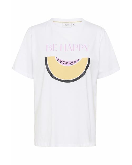 SAINT TROPEZ Shirts 'Harda'  pastelgul / blomme / sort-meleret / hvid