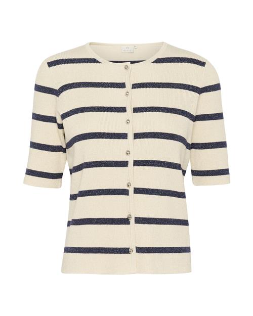 Kaffe Cardigan 'KAmorita'  natblå / offwhite