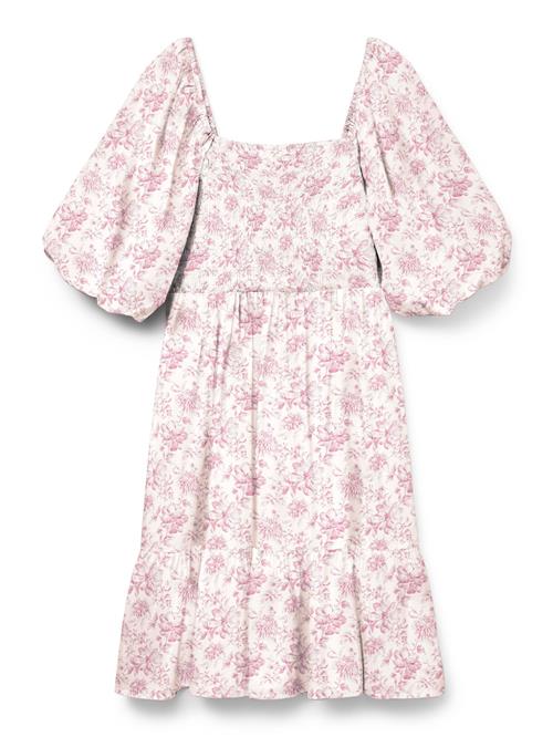 VERO MODA Kjole 'VMNomia'  grå / gammelrosa / hvid