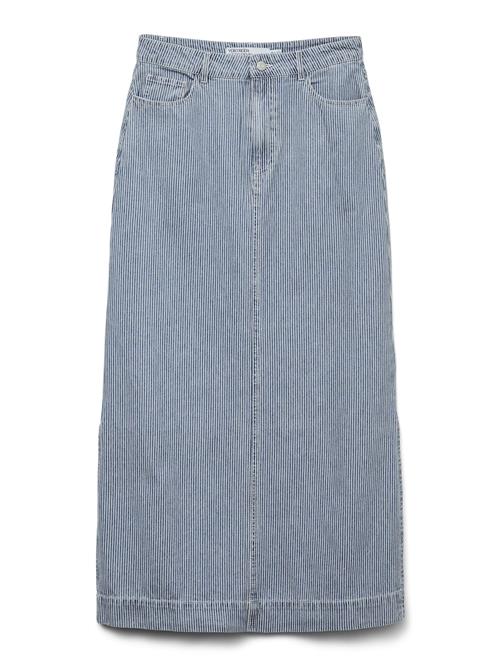 VERO MODA Nederdel 'VMBirkley'  blue denim / hvid