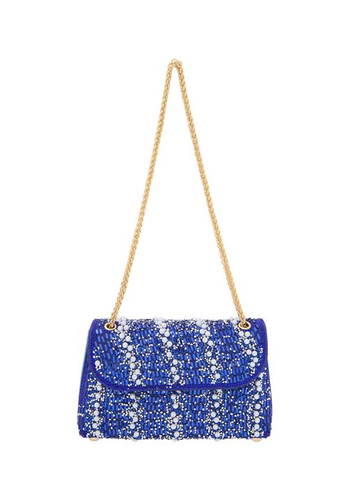 faina Skuldertaske  indigo / hvid