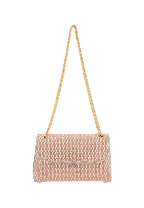 faina Skuldertaske  rosé / transparent