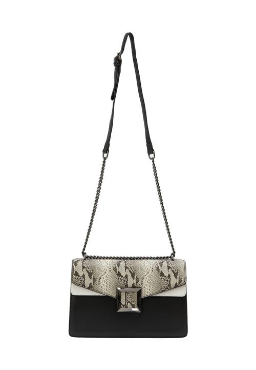 faina Skuldertaske  taupe / mudderfarvet / sort / hvid