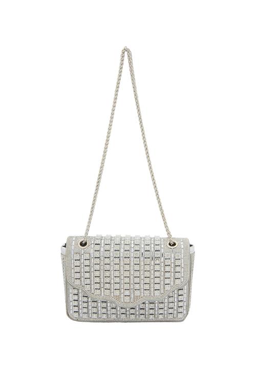 faina Skuldertaske 'Elegant'  sølv