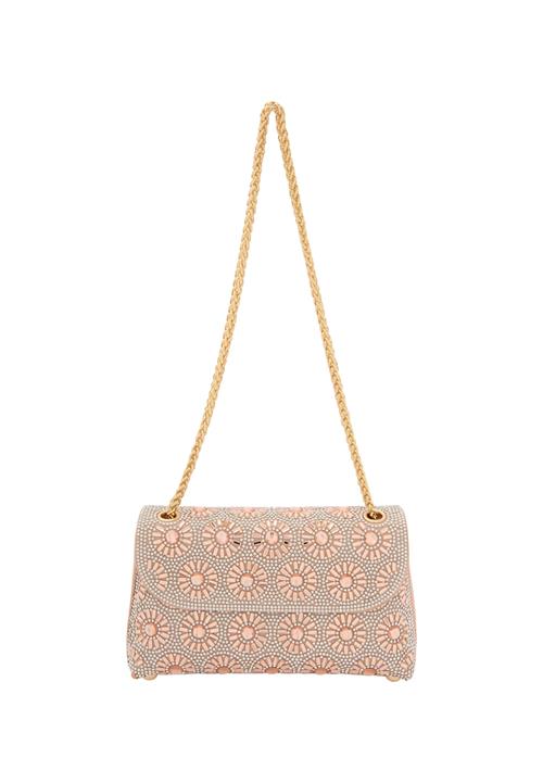 faina Skuldertaske  champagne / guld / lyserød