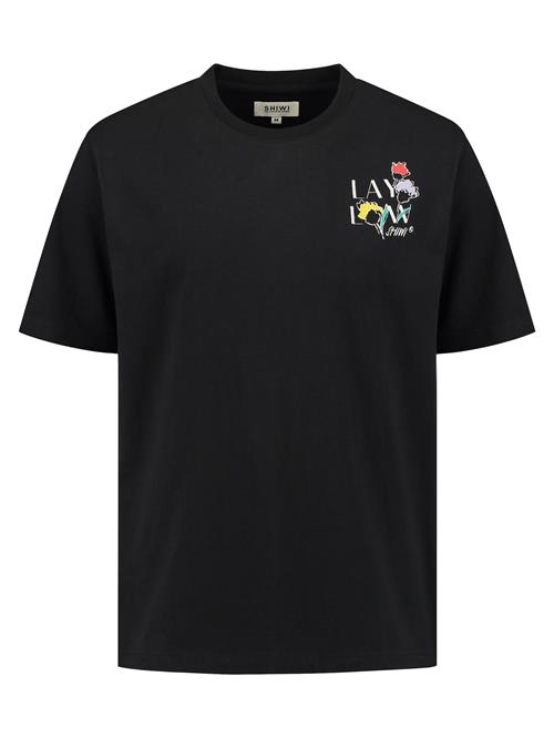 Shiwi Bluser & t-shirts 'Finn Sketched Flowers'  lyseblå / gul / rød / sort