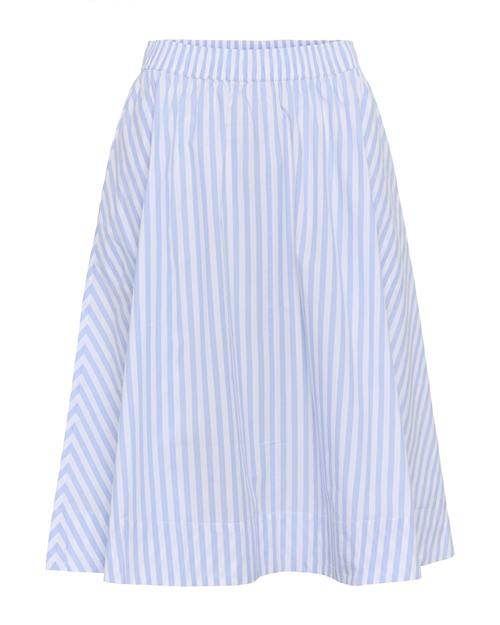 Part Two Nederdel 'Ingi'  lyseblå / hvid