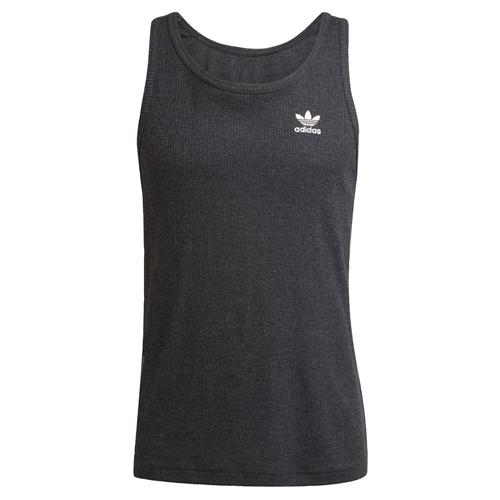 ADIDAS ORIGINALS Bluser & t-shirts 'Essentials'  sort-meleret / hvid