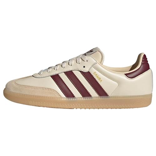 ADIDAS ORIGINALS Sneaker low 'Samba'  beige / vinrød / offwhite