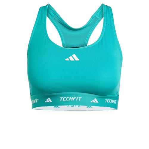 ADIDAS PERFORMANCE Sports-BH 'TECHFIT'  turkis / hvid