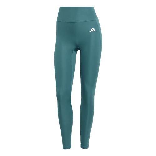 ADIDAS PERFORMANCE Sportsbukser 'Optime Power Essentials'  jade / hvid