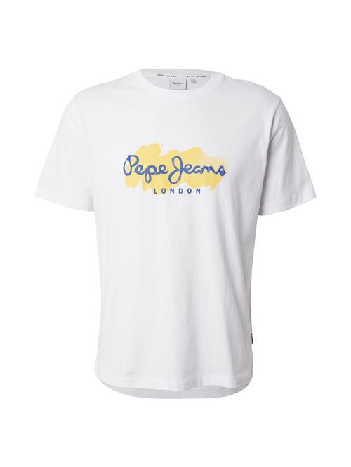 Pepe Jeans Bluser & t-shirts 'Milton'  mørkeblå / gul / hvid
