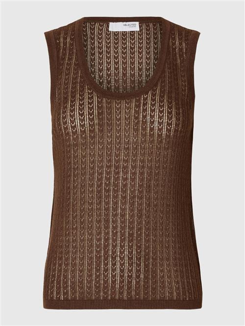 SELECTED Sticktop  mørkebrun