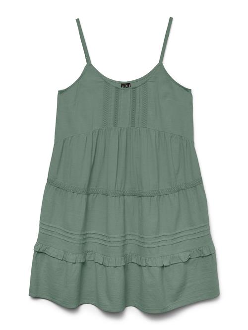 VERO MODA Kjole 'VMPretty'  mørkegrøn