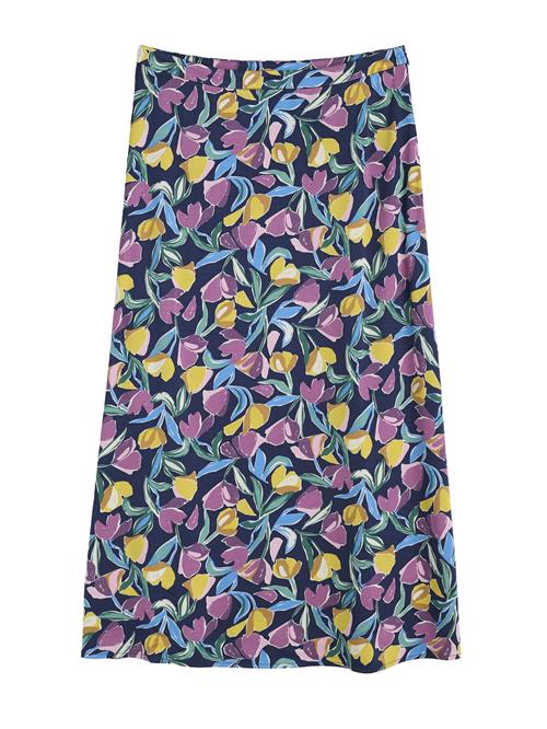 Seasalt Cornwall Nederdel 'Wild Pansy'  navy / lyseblå / gul / lilla