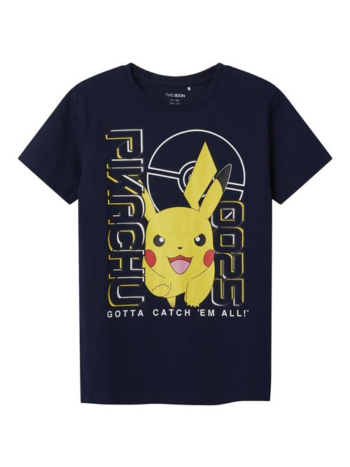 TWO SOON Shirts 'Pokémon'  marin / gul / rød / hvid