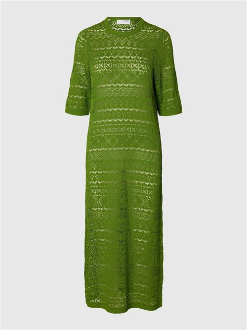 SELECTED Strikkjole  grøn