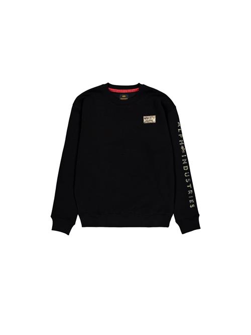 ALPHA INDUSTRIES Sweatshirt  beige / grøn / khaki / sort