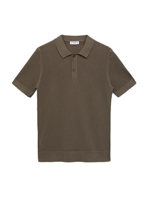 MANGO MAN Pullover 'Pointele'  khaki