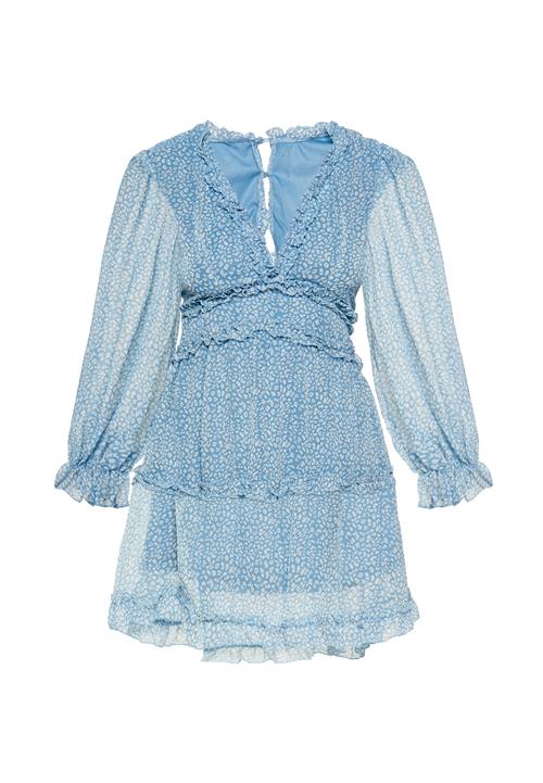 Usha Kjole  lyseblå / offwhite