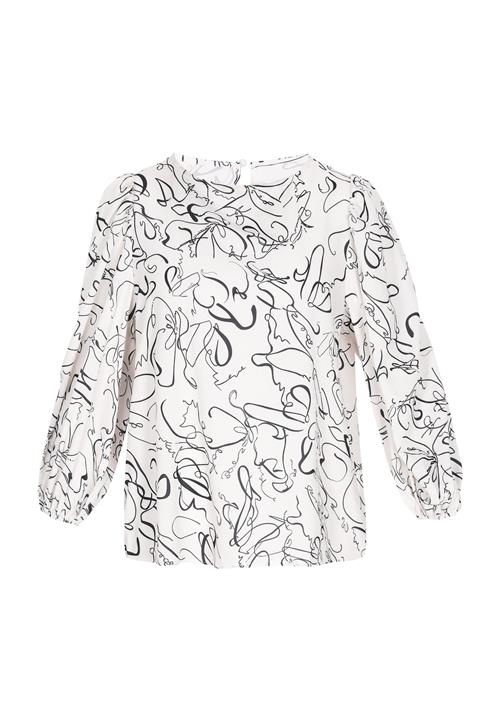 faina Bluse 'Fashion Look'  sort / hvid