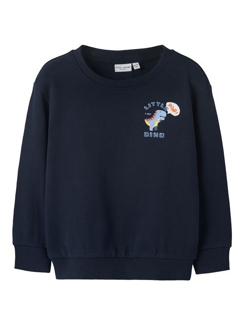 NAME IT Sweatshirt 'NMMVASHA'  navy / dueblå / gul / mørkeorange