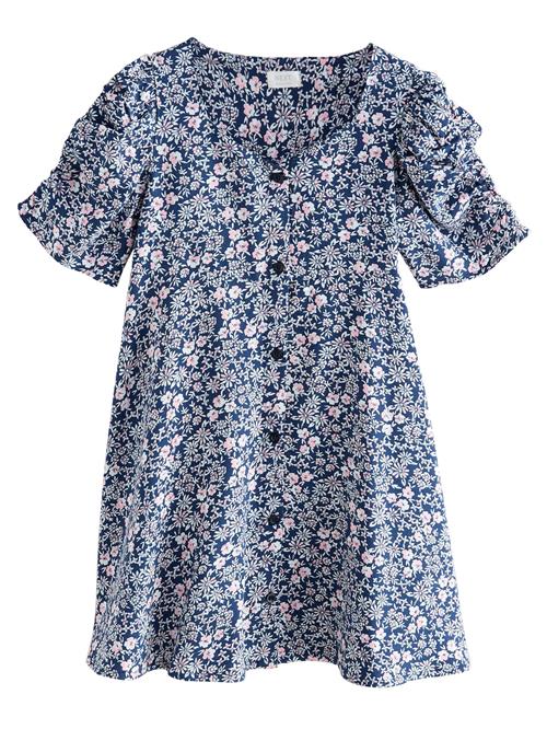 Next Kjole  navy / lyserød / hvid