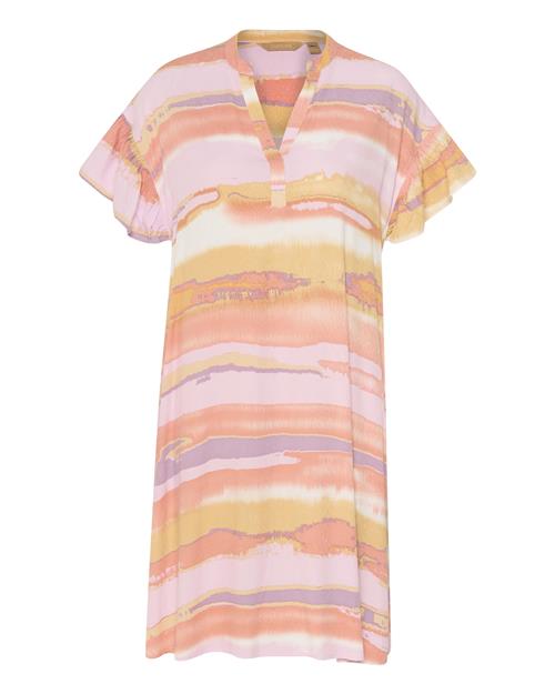 CULTURE Kjole 'Dodi Alexa'  lysegul / fersken / lyserød