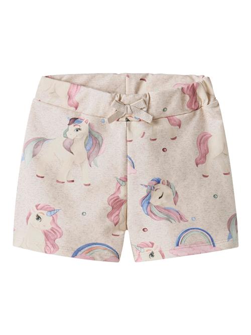 NAME IT Bukser  beige / lilla / pink