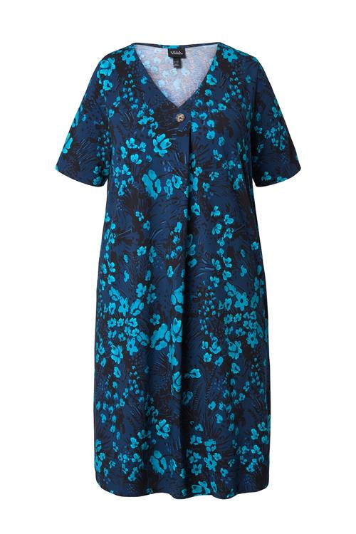 Ulla Popken Kjole  azur / ensian / mørkeblå