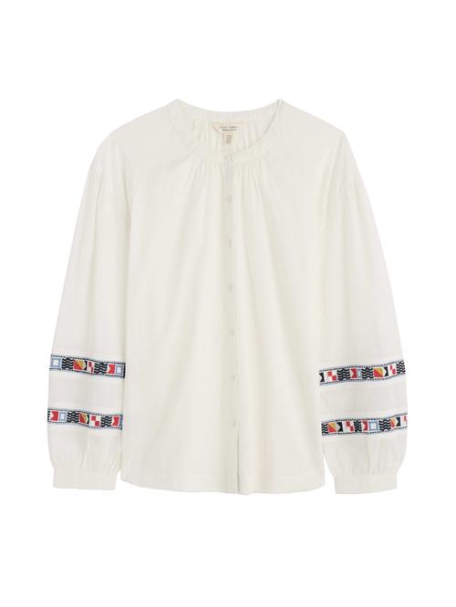 Seasalt Cornwall Bluse 'Weaving Sea'  blå / rød / sort / hvid