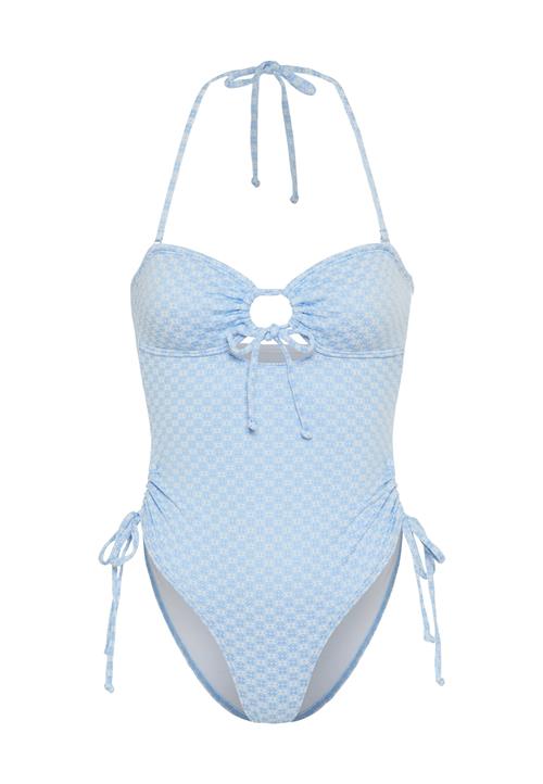 LSCN by LASCANA Badedragt  lyseblå / hvid