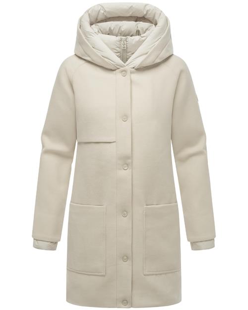 NAVAHOO Vinterfrakke 'Flauschwunder 14'  greige