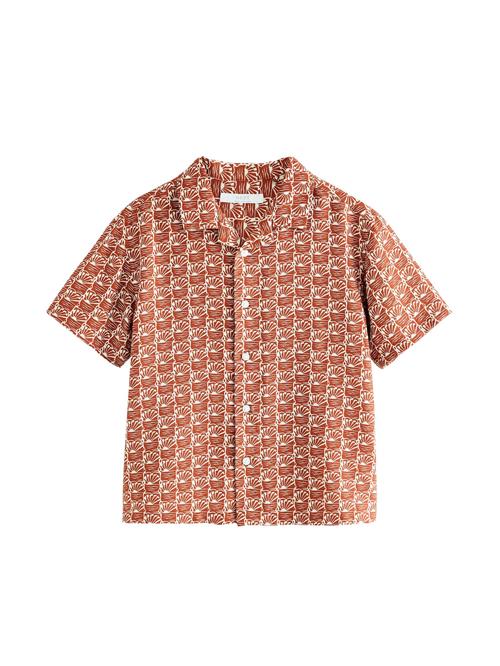 Next Skjorte  rustbrun / uldhvid