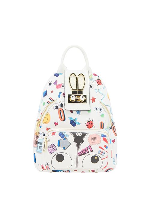 MYMO Rygsæk 'Pop Eyetheme'  royalblå / koral / sort / hvid