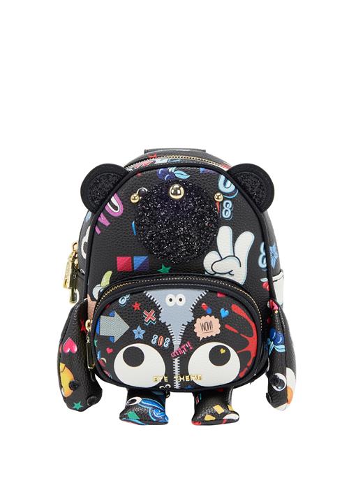 MYMO Rygsæk 'Pop Eyetheme'  lyseblå / rød / sort / hvid