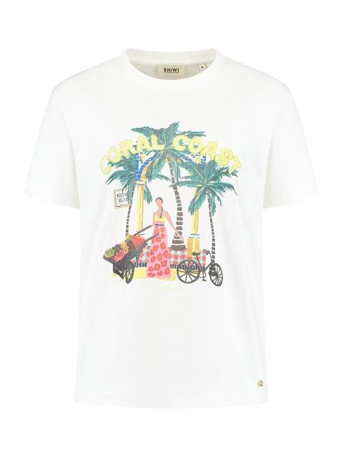 Shiwi Shirts 'Noa'  gylden gul / gran / lyserød / hvid