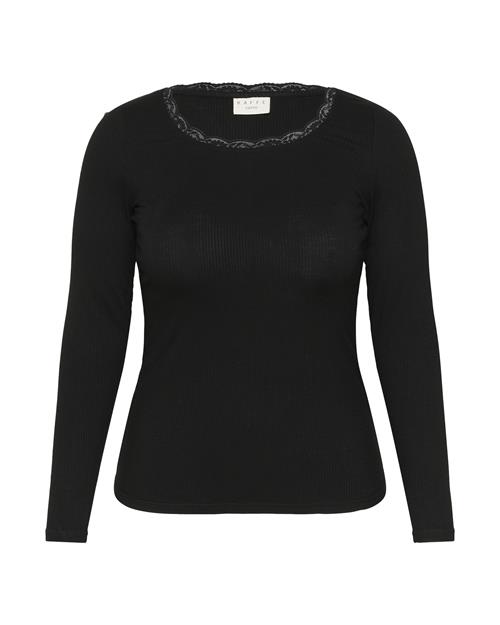 KAFFE CURVE Shirts 'Omia'  sort