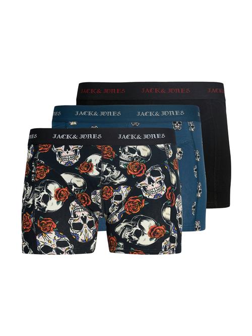 JACK & JONES Boksershorts 'JACMurpy Skull'  safir / grå / sort / hvid